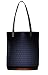 Snoogg Black And Brown Pattern Design Womens Digitally Printed Utility Tote Bag Handbag Made Of Poly Canvas With Leather Handle RS.299.00