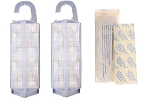 AF ANGLIA FARM SUPPLIES 5 Clothes Moth Traps 5 Catcher Refill Pads AF Demi Diamond