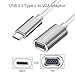 Produktbild USB 3.1 Typ C auf VGA Adapter,4U USB C zu VGA Adapterkabel mit Aluminiumgehäuse bieten 1080P HD für Apple Neues Macbook Pro 2017, Galaxy S8/S8+,Dell XPS 13,ChromeBook Pixel,Space Grau