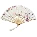 Produktbild Handfächer Fächer Folding Fans Handventilatoren Bambus Fans Faltfächer Klappfächer Taschenfächer Hochzeit Faltfächer Kirche Fächer Klappfächer für Hochzeitsgeschenk (B)