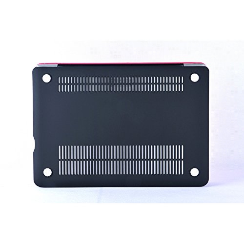 Macbook Pro 13 Hülle Case Tastaturschutzfolie Displayschutzfolie 3 in 1 Kit, TECOOL [Ultra Dünn Serien] Leder Hartschale Schutzhülle Case für MacBook Pro 13.3 Zoll Modell: A1278 – Heißes Rosa - 8