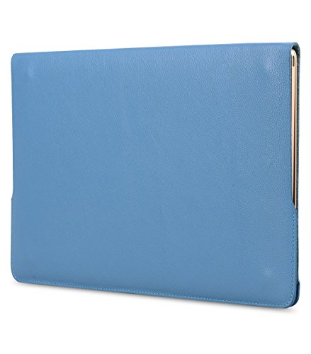 Melkco Easy-Fit Premium-echtes Leder-Abdeckung für Apple MacBook Air – 12 Zoll (Schwarz) - 5