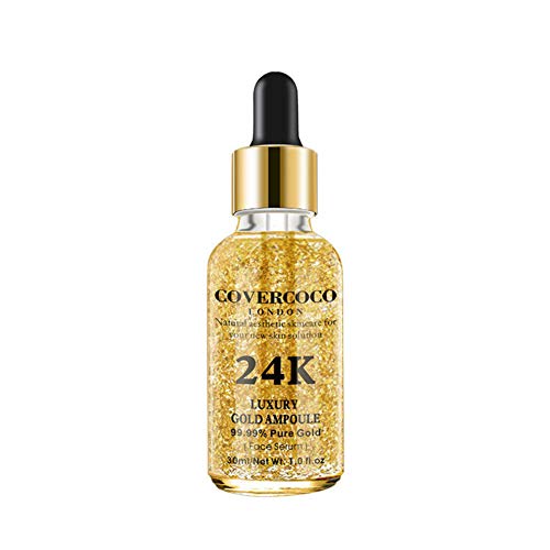 Allbesta Sérum 24k Gold Elixir Hydratant Raffermissant Anti Ageing Anti-Rides Infused Essence Oil Drops Le Maquillage du Visage Soin de la Peau
