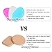 Silicone Make up Blender Sponge Powder Puffs Silicone Makeup Puffs Zero Makeup Waste Easy to Clean Reusable Washable Sponge - by ONE1X (Pink)
