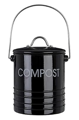 Premier Housewares 0510019 Bac à Compost avec Poignée Noir
