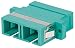 Produktbild intellinet 760652 OM3 SC Multimode Duplex Adapter aqua