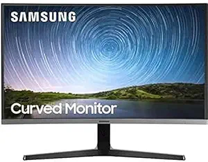 Samsung 27 Inch (68.58 cm) FHD Curved 3-Sided Bezel-Less Monitor (LC27R500FHWXXL, Dark Blue Grey)