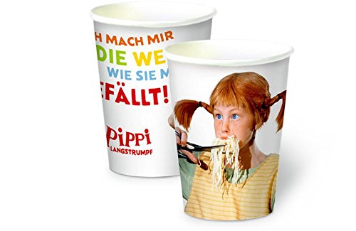 Preisvergleich Produktbild Pippi (Film) Pappbecher: 8 Stück