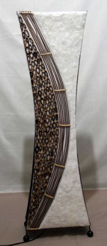 Asian Floor Lamp Borobudur M (LA12-100/100), Designer Bali Light Decoration