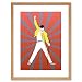 Produktbild MUSIC PAINTING FREDDY MERCURY QUEEN ILLUSTRATION FRAMED PRINT F97X3447