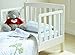MCC White Solid Wooden Junior Toddler Kids Bed with Foam Mattress
