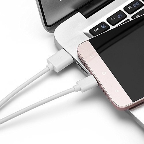 Ladekabel Netzteil Set – Ladekabel 2M Typ C 3.1 – OKCS – USB Netzteil für Galaxy S8 / S8+, Nokia Lumia, Google Nexus etc. – Weiß - 3