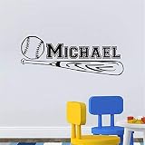 wandaufkleber Sport Baseball personalisiert Name Any Boy Room Diy Home Decor