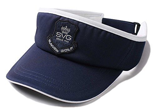 SVG-Women-Wide-Brim-Sun-Visor-Hat-Ladies-Golf-Visors-Hiking-Running-Sport-Navy