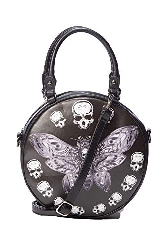 Preisvergleich Produktbild Lost Queen Damen-Tasche, rund, Schwarz