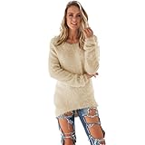 Xinantime Women Solid Long Sleeve Jumper Sweaters Blouse