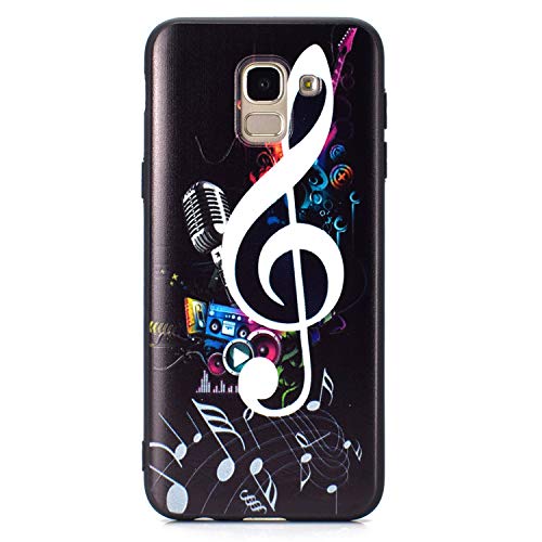 Preisvergleich Produktbild Neo Silikon Hülle Komplettschutz [Scratch-Resistant],Kreativ Niedliche Cartoon Malerei Silikon Schutzhülle / Cover Soft Ultra Dünn Kirstall Gel TPU Protective back für Samsung J4 2018