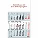 Produktbild 10 x Güss 3-Monatskalender 30x52cm Kalendarium 2019