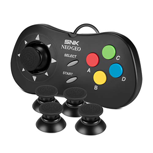 Joystick de Controles NEOGEO Mini  NesBull Cubierta para Joystick inalámbrico del Control NEOGEO Mini (4 Packs, Negro)