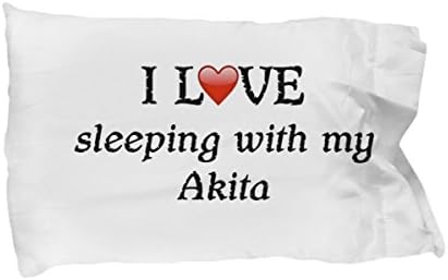 DogsMakeMeHappy I Love My Akita Pillowcase