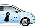 Produktbild Klebefieber Autoaufkleber Kleiner Hund B x H: 65cm x 107cm Farbe: braun