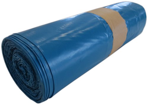 250 Müllsäcke 10 Rollen 120 Liter 70x110cm Blau Typ 50 ca. 50µ stark mit Zugband Abfallsäcke Müllbeutel Laubsäcke - 2