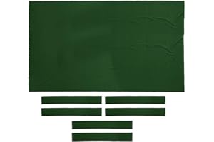 SM SunniMix Kit de Remplacement en Feutre de Billard de 9ft 0.6mm, Premium & Durable Protecteur de Housse en Tissu de Billard, Vert, 2,8x1,5m