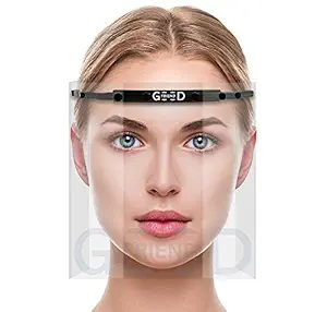 Good Friend Face Shield Light weight Virgin Plastic Holder and Safe Shield | Face shields reusable for corona protection | Pack of 5