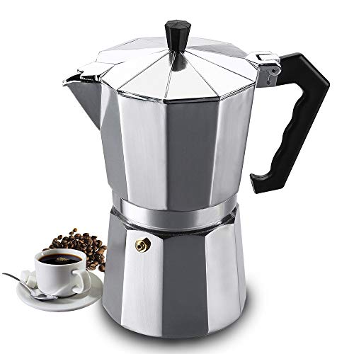 Vinekraft Cafetière Italienne Machine à Expresso Café Moka Cafetière, Fait 6 Tasses