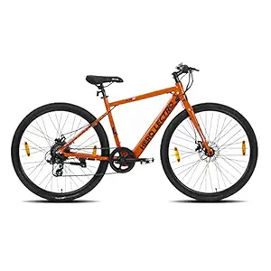 Hero Lectro C6E 700C 7S Electric Cycle for Unisex Adult (Orange, Alloy- 700mm, Frame-47cm)