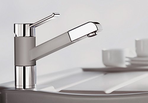 ZENOS-S, Küchenarmatur, SILGRANIT-Look, anthrazit/chrom, Hochdruck - 2