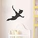 Peter pan shadow wall decal removable vinyl sticker mural window kids children art