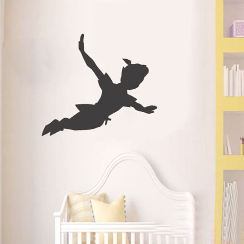Peter pan shadow wall decal removable vinyl sticker mural window kids children art
