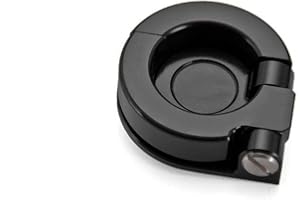 Oldbones Helmhaken aus Aluminiumlegierung, passend für, Schwarz, 1 Stück