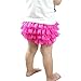 Wennikids Lace Ruffle Diaper Cover Bloomer and Headband SET for Baby Girls Small Hot Pink