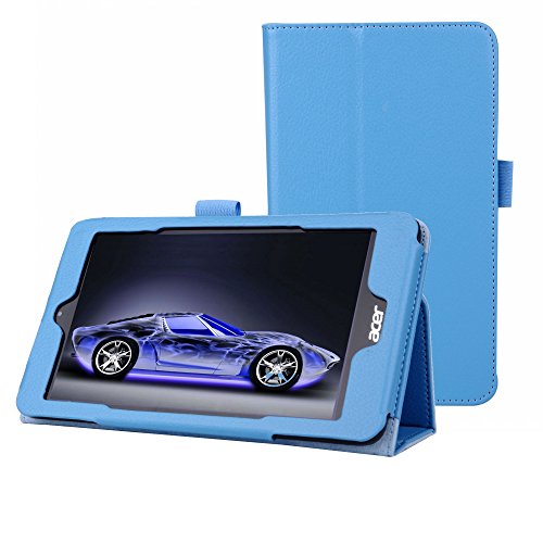 Acer ICONIA ONE 7 B1-750 hülle,Mama Mouth Folding Ständer Hülle Case mit Standfunktion für Acer ICONIA ONE 7 B1-750 Tablet-PC,Hellblau - 2