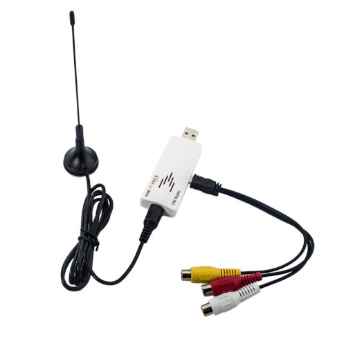 Ckeyin USB 2.0 Stick TV Tuner Receiver Empfänger Adapter Analog weltweit für PC Laptop-DVD - 3