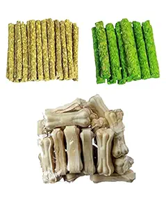 Pet D Dog Chew Sticks Munchie Stick Mix Flavors Pack, Dogs Snacks, Treats, Chicken Mint Combo with 4