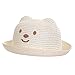Produktbild HEHEXIY Kinder Ohren Hut Sommer Stil Kinder Sun Caps Strohhut Caps Reine Farbe Strand   Schöne Sonnenhut Für Frauen 12 Strandhüte Breiter Krempe Floppy Packable Einstellbar