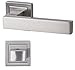 Produktbild Süd-Metall 32544640 Südmetall Türbeschlag Canto Square-R Rosettengarnitur Edelstahlfarbig satiniert für Badezimmertüren; Türgriff; Türklinke; Türdrücker; Beschlag
