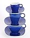 Produktbild Alfredo Trendgeschirr blau Tassenturm für Espresso, Cappuccino & Caffé