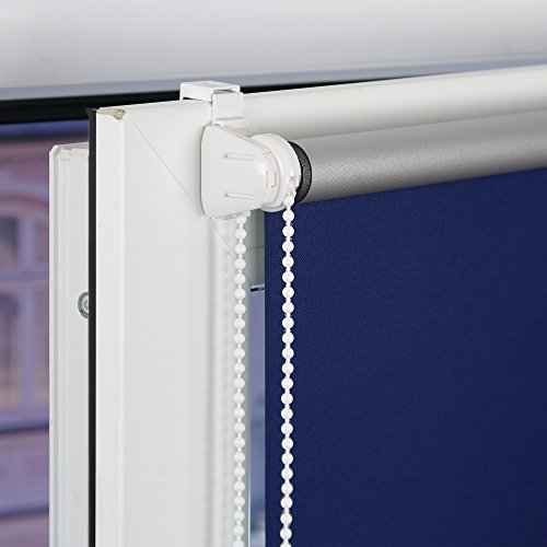 GARDUNA FIX Thermo-Rollo # blau 60cm # Smartfix – Klemmfix – ohne bohren – viele Farben & Größen- komplett verdunkelnd / BLACKOUT - 4