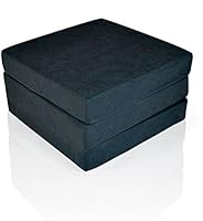 SWING Luxus Faltmatratze f&uuml;r Erwachsene in schwarz Komforth&ouml;he 12 cm