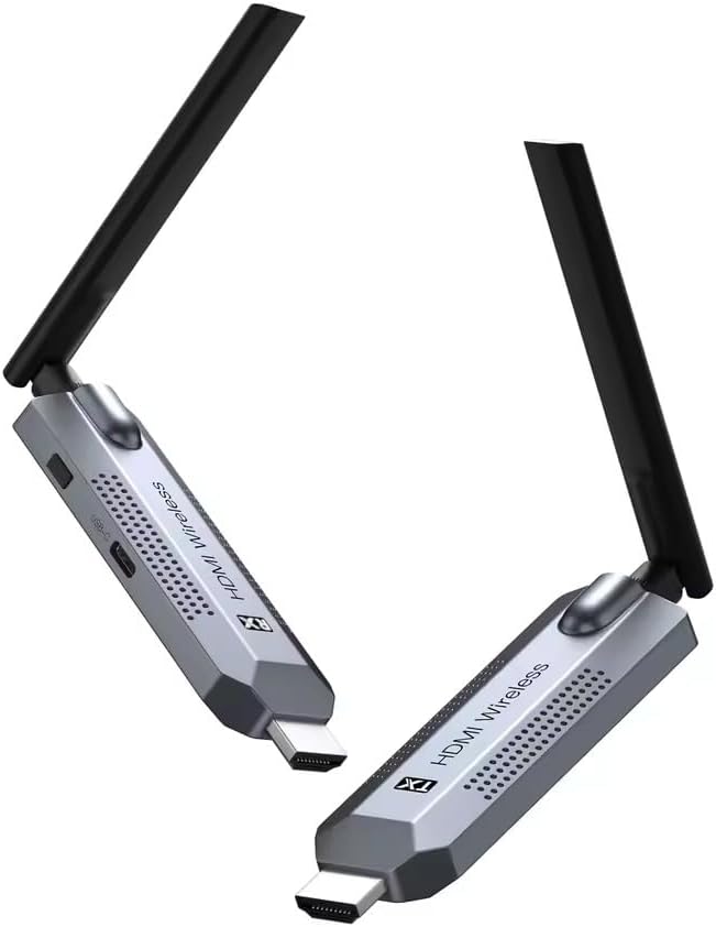 Coverzone Kablosuz HDMI Verici ve Alıcı Kiti - Uydudan Projeksiyona | 150 Metre Menzil | 1080P 60Hz Notebook'dan TV'ye Görüntü Aktarımı | HD-TX-RX | Tak-Çalıştır | Çoklu Cihaz Desteği - G146 HDMI