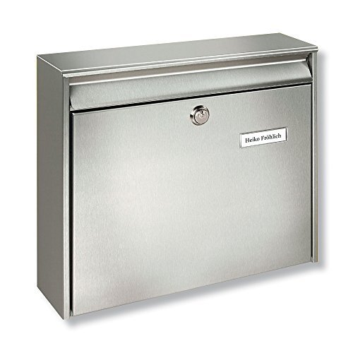 BURG WCHTER Borkum Post Box Stainless Steel stainless steel by Burg-Wchter
