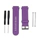 Produktbild Hunpta Weiche Silikon Armband Ersatz Uhrenarmband + Ösen Adapter für Garmin Forerunner 920XT GPS-Uhr (Purple)