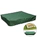 Produktbild Womdee Sandkasten-Abdeckung, für Kinder, grüner Sandkasten mit Kordelzug, 95% UV-Schutz, staubdicht, wasserdicht für Terrasse, Garten, Außenanlagen und Aktivitäten (180 x 180 cm)