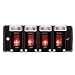 Produktbild Qiilu 4 Gang KFZ Kippschalter Wasserdicht Druckschalter Schalter 12 V 16A Wippschalter mit Schutzschalter für Auto RV Boot Yacht Marine