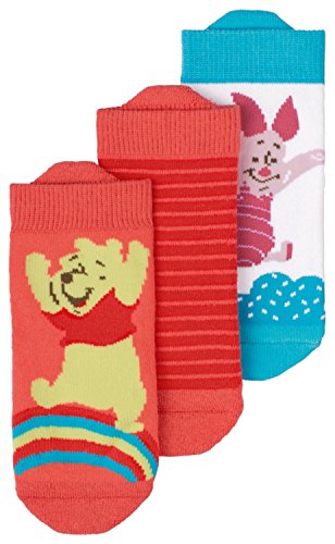 Adidas 3-pk Winnie Pooh socks coral size 15 / 18