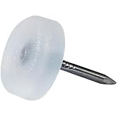 X-Perk &Ccedil;ivili Masa Sandalye Zemin Koruyucu Plastik Şeffaf Beyaz 25'li &Ccedil;ap 16 mm